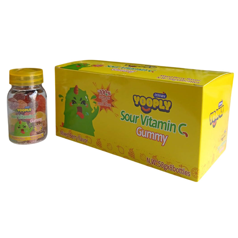 Yooply Mix Berry Flavor, Sour Vitamin C Gummy 8pcs