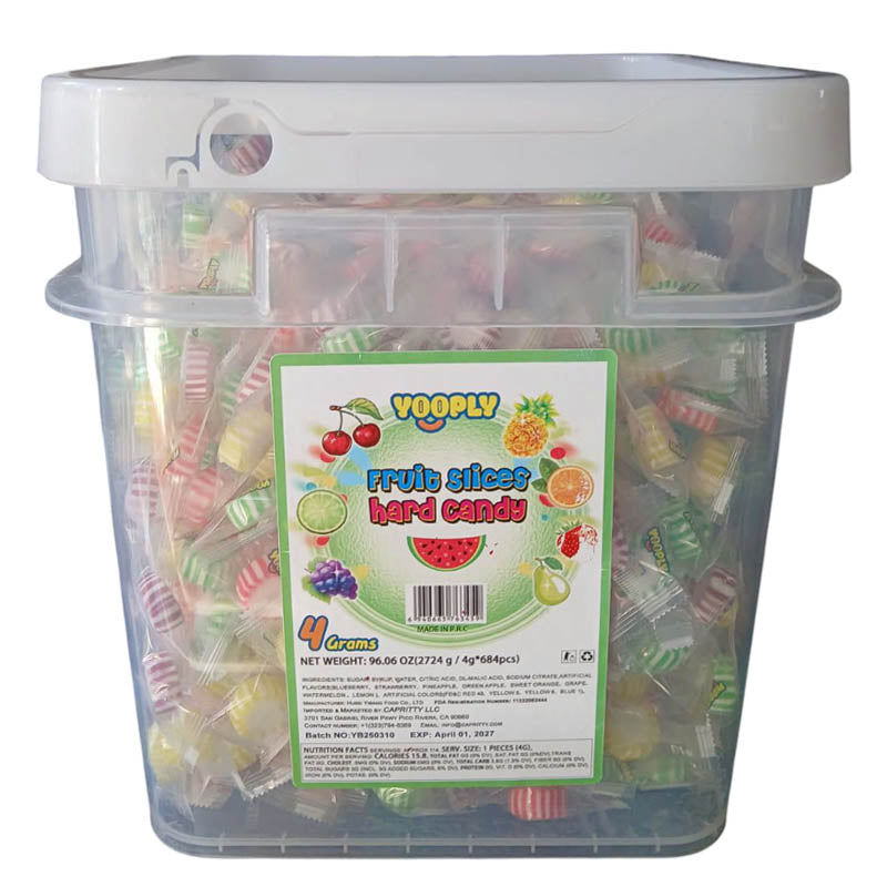 Yooply Fruit Slices Hard Candy 4g 684pcs